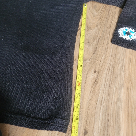 Vintage Storybook Knits Turquoise Treasures Womens Size L Sweater - Picture 10 of 11